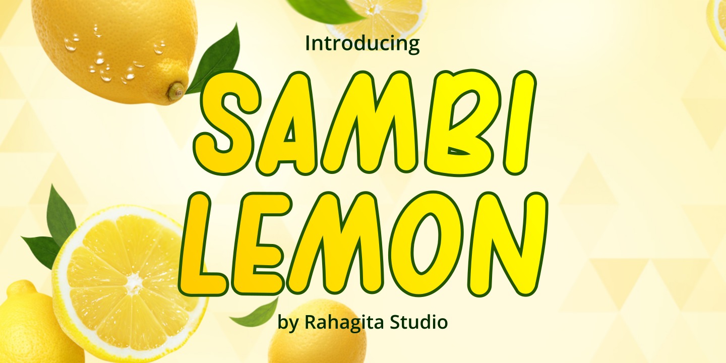 Beispiel einer Sambi Lemon-Schriftart #1